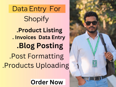 Fast and perfect Data Entry For Shopify
