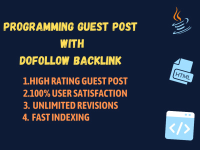 Guest post on programming website with dofollow backlink