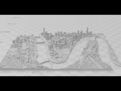 Print Ready 3D city model of any location in the world