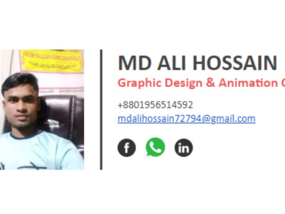 A professional clickable Email Signature Design
