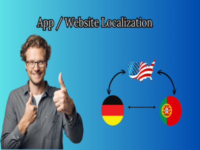 Get to have your app/website translated into German and Portuguese.