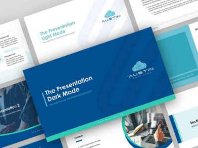 A professionally branded powerpoint template