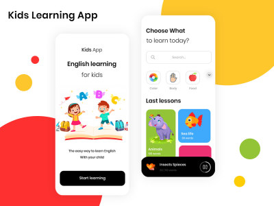 A kids learning school app nursery app