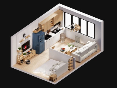 A Stunning 3D Model Conversion of Your 2D Floor Plan