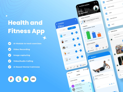 Health & Fitness Mobile App: Workout and Wellness Tracker for Android & iOS