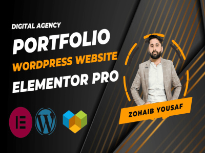 Personal portfolio,Business or digital marketing agency Wordpress Website
