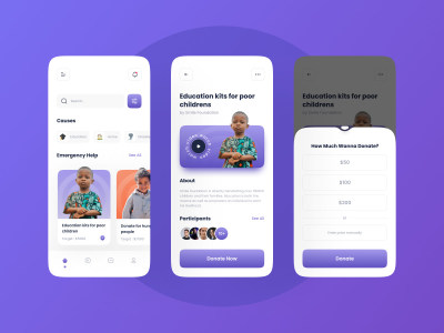 Charity app Donation App health emergency medical lab app