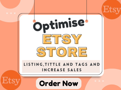 Etsy SEO of listing title and tags to rank and boost sales