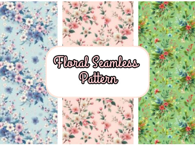 A design of seamless high quality floral patterns
