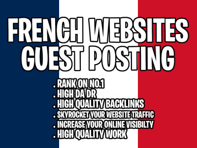 Guest post on premium French blog with high da, traffic authority backlink