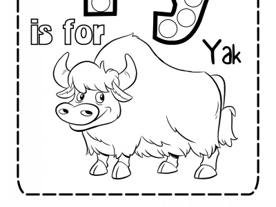 Children's Simple Coloring Book Illustrated Pages