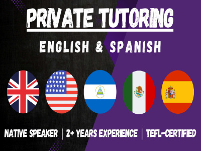 Private English tutoring that will help you speak like a native