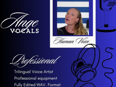 A professional fully edited voiceover