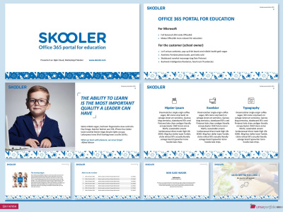 A custom PowerPoint Template and Presentation