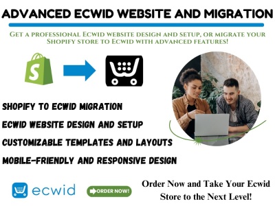 Ecwid website design ecwid ecommerce website or migrate shopify to ecwid
