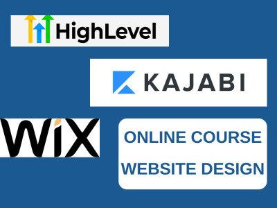 Online Course Website design, Kajabi | Wix | GoHighLevel Job Board Website