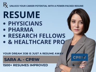 A Professional Science & Medicine & HealthCare Resume Writing - ATS Resume