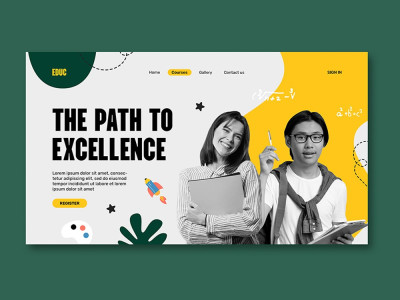 Squarespace website for Education - School or University