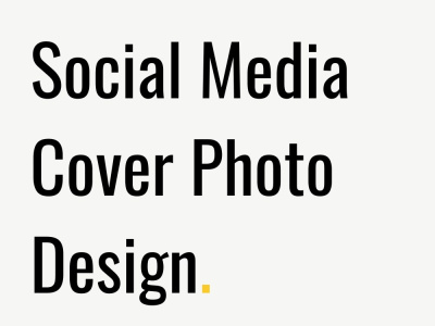 Design Facebook cover photo, attractive and professional cover photo