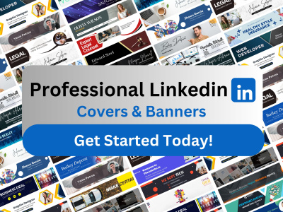 Professional and eye-catching Linkedin Banners for your business