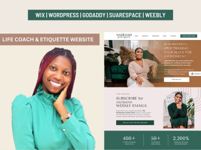 Coaching website | Life coach website | Fitness coach | Wix coach website