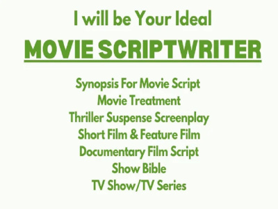 Professional Screenwriter for Engaging Movie Scripts and Stageplays