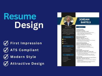 Modern and professional resume design