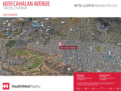 Real Estate Aerial map with company logos for a marketing brochure