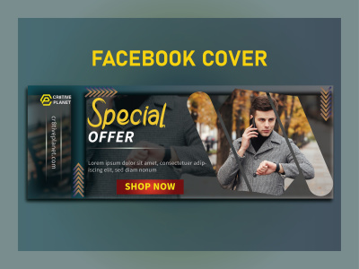 A design facebook cover, youtube, twitter, linkedin banner
