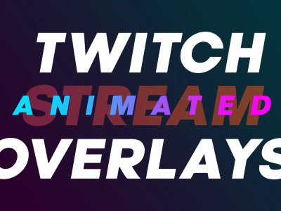 A custom minimalist animated facecam overlays