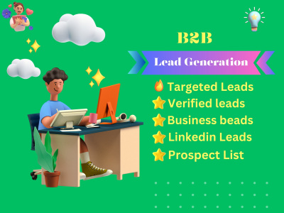 I will b2b lead generation and any industry targeted mail list collect ...
