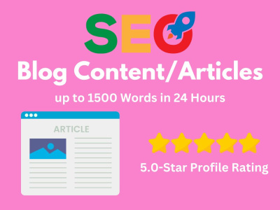 German SEO-friendly blog posts or articles up to 1500 Words in 24 hours