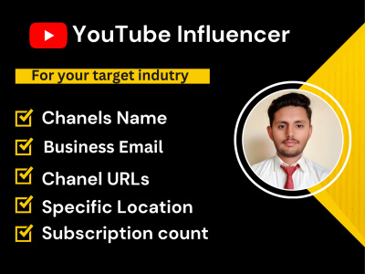 Fantastic YouTube Influencer leads for Your Business