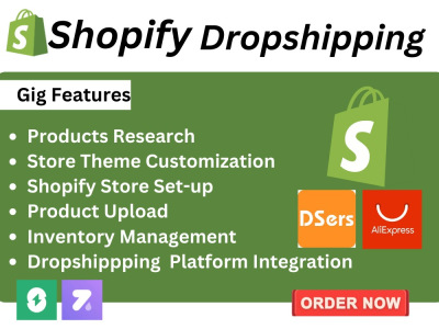 Build you an automated dropshipping shopify store shopify website | Upwork