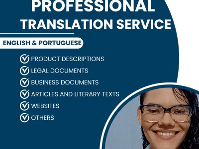 A professionally translate english and portuguese