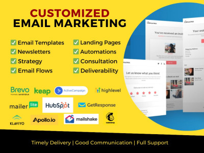 Comprehensive email marketing campaign and email automation assistance