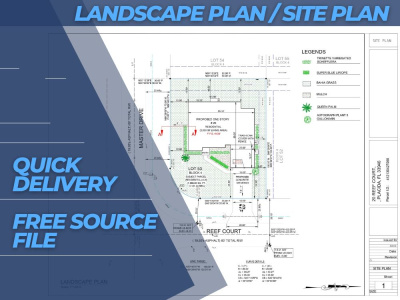 2d landscape plan site plan