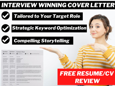 An Interview WINNING Cover Letter Tailored to Your Target Role [12 Hours]
