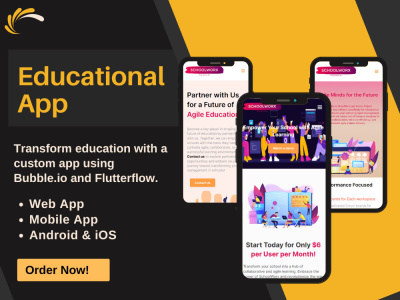 An Educational/EdTech App using Bubble.io and Flutterflow