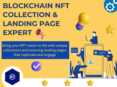 Blockchain NFT Website & Marketplace Landing Page | NFT Collection Creation