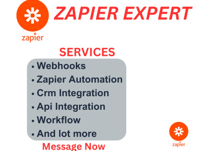 Automated workflow, Zapier Automation, CRM integration and Webhooks.