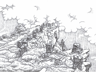 Professional Ink Illustrations Retro Style