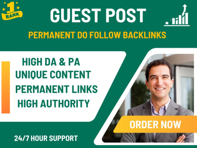 High quality guest post articles and whitehat permanent SEO backlinks