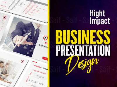 High Quality Business Presentation or Pitch Deck