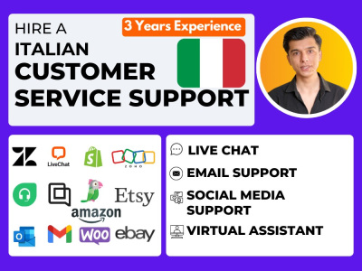 The best Italian customer service support, live chat and email support