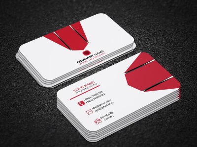 Professional minimalistic business card design.