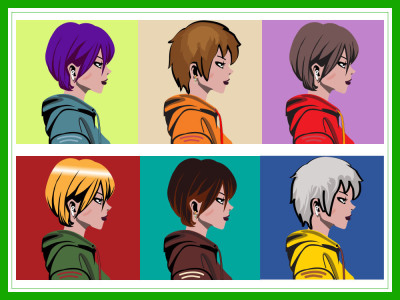 Eye-catching NFT Characters and layers for generating your nft collection