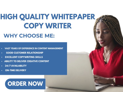High-quality Whitepaper Copywriting , Email Sales Copy For Your Brand