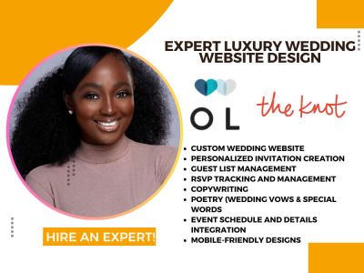 Custom Wedding/Event Websites & Invitations Design, Zola, Bliss Bone & More