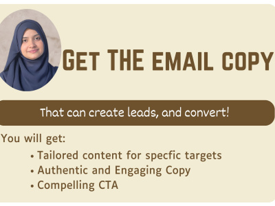 Sales email copy / Marketing email copy.
